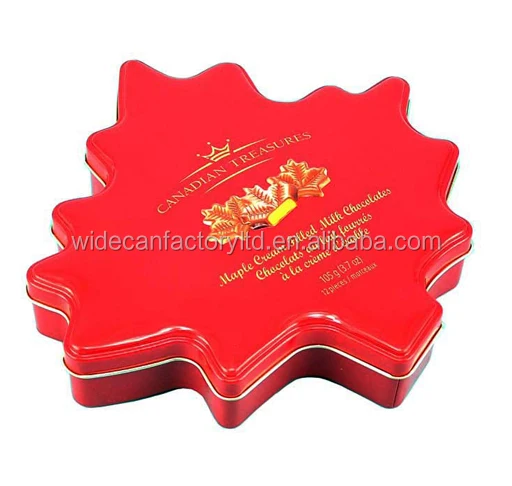 
Christmas metal tin can box food grade for chocolate cake candy 