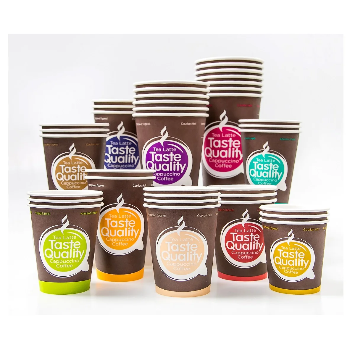 Disposable Single Wall Paper Cup Total Black 100 ml 4 Oz Coffee Paper Cup Custom Printed Paper Cups