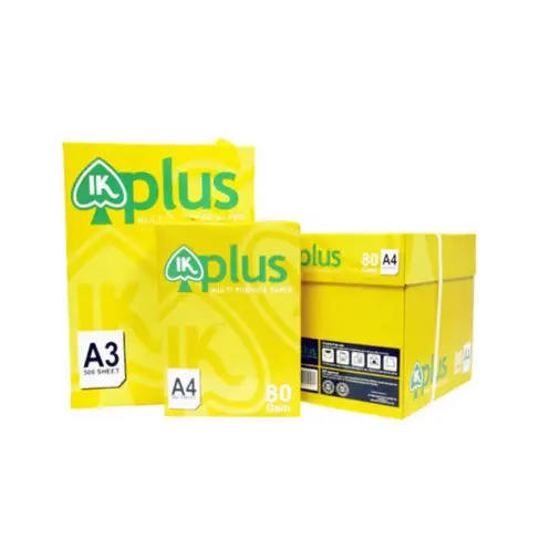 IK Plus SALE A4 COPY PAPER / 70 75 80 GSM / IK Copy A4 COPY PAPER IK YELLOW