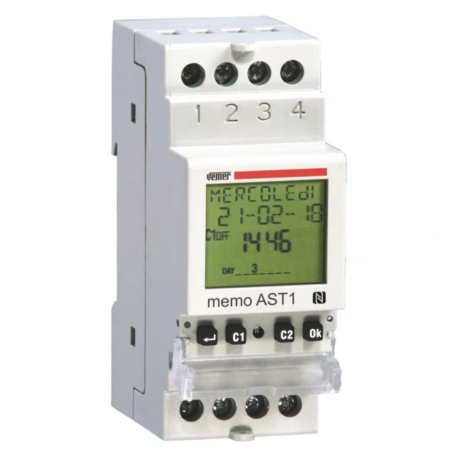 Домашнее управление временем, астрономические сумерки, переключатели на DIN-рейку MEMO AST1 VE344800