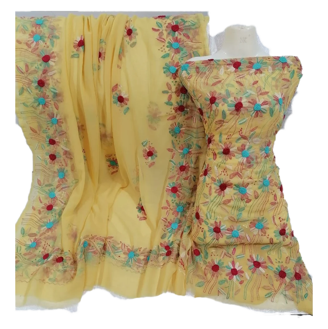 Традиционная индийская Пакистанская мусульманская одежда Salwar kameez платье ручной работы для на шелке шифоновая ткань
