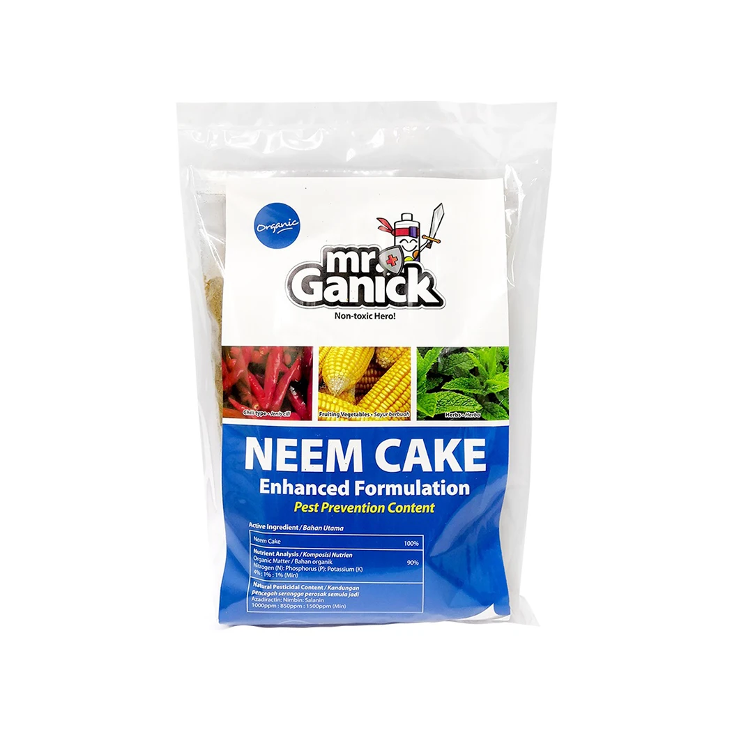 
Mr.Ganick Organic Pesticide Neem Cake Enhanced Formulation Fertilizer (1KG) for Pest Prevention Low Wholesale Price Malaysia 