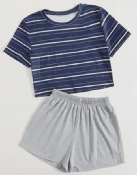 New T Shirt with Matching Shorts Clothes Makers Wholesale Color Sleepwear 2022 Fully Customized Custom Brand Short Sleeve BD