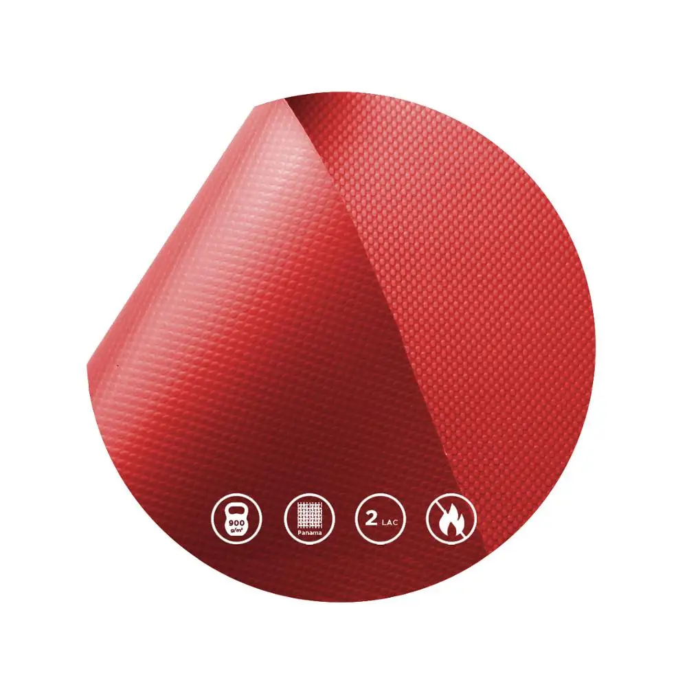 IVCORE PVC knife coated polyester vinyl fabric for trucks covers 900 gsm,  panama, 2 LAC, B1 (DIN 4102)