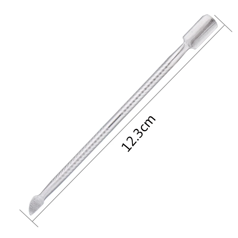 Cuticle Pusher Stainless Steel Nail Art tools 2 Way Pedicure Manicure Care Cleaner Nail Care Tool Finger Dead Skin Push