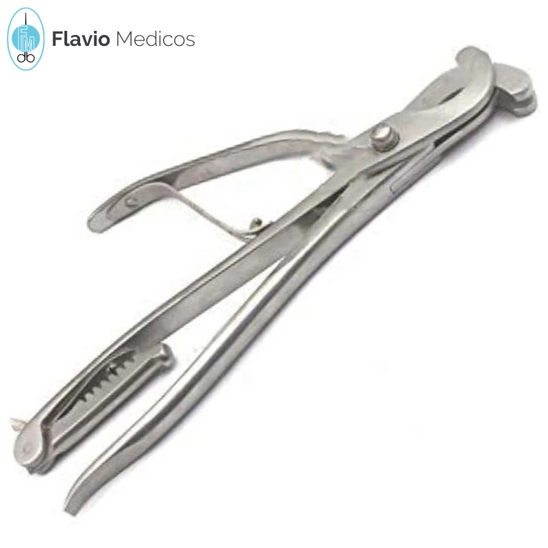 Emasculator Castration Plier White Castrator Triple Crush with Ratchet Veterinary Instruments Stainless Steel