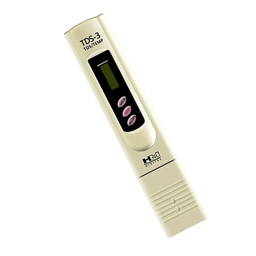 TDS meter hardness water set with calibration temperature, 0 - 9990 ppm range measurement, 1 ppm precision