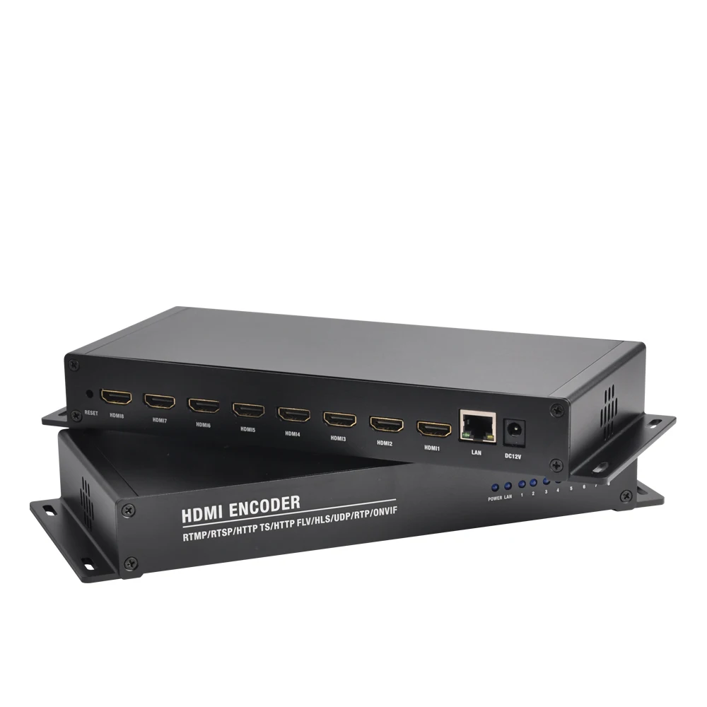 Ip-кодировщик Dibview 8ch HDMI-совместимый, H.264, IPTV MPEG4 RTSP HLS RTMPS HD Live Stream Facebook youtube Dibvi