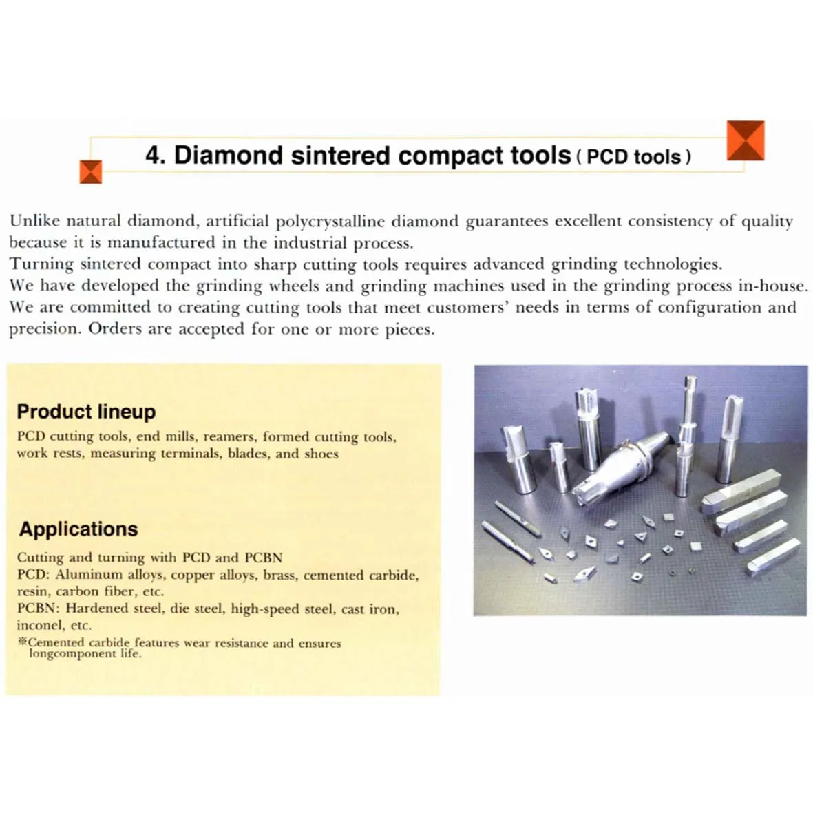 NDI NAGOYA DIAMOND Japanese cnc machine diamond cutting tools grinding wheels high precision