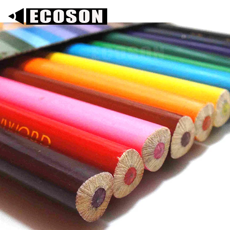 FREE SAMPLE Hexagonal Natural Wood Color FSC Certified Pencils Non-toxi Basswood Jumbo Highlighter Pencil with FSC Certification