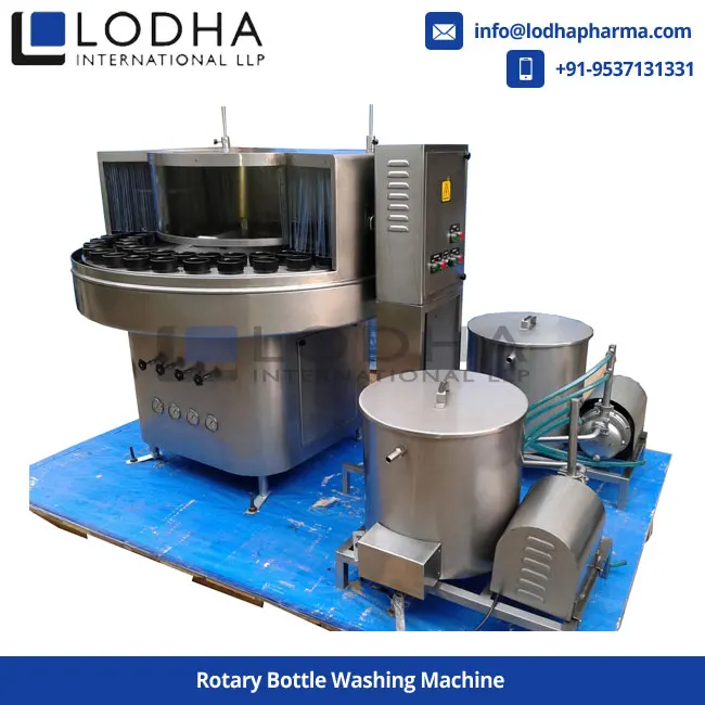 Automatic Head Washing Machine 100ml Plastic glass Rotary Bottle Washing Machine,