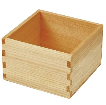 Japanese cypress wooden sake bowl for Japanese sake Square cups Square plastic dessert cup