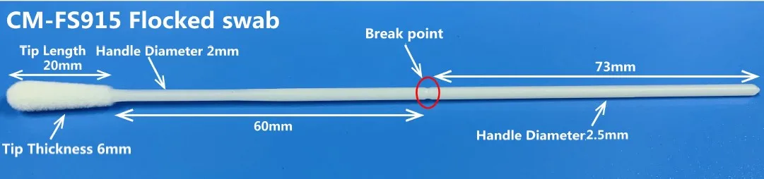  Best price disposable sterile buccal Throat flocked pcr sampling collection medical swab