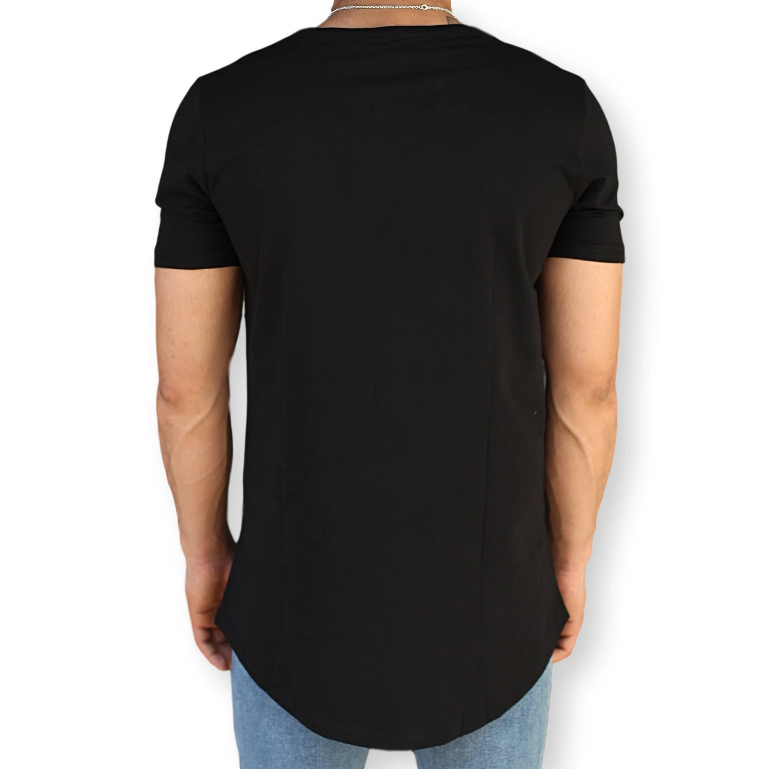 Oversize Longline Roundneck White T-Shirt Casual 100% Cotton Mens Apparel New Style High Quality with Wholesale Offer Trend 2023