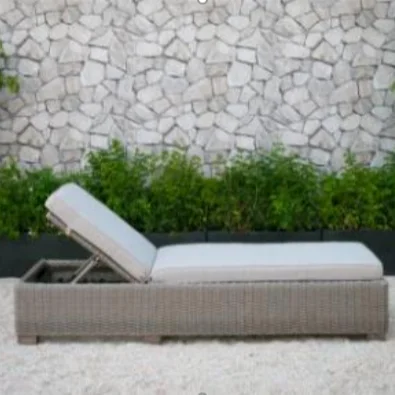 Simple style outdoor sun deck with luxurious rattan design in classic color scheme - RABD-107