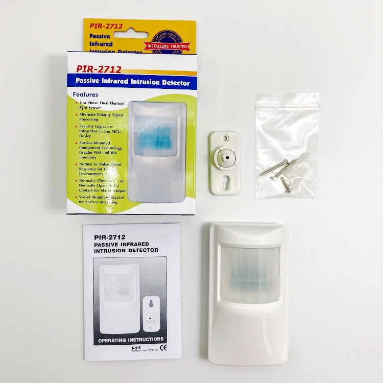PIR-2712-ES General Energy Saving PIR Sensor Systems Wall Mount Smart Home Lighting Hotel Pulse Count Wide Angle Motion Sensor