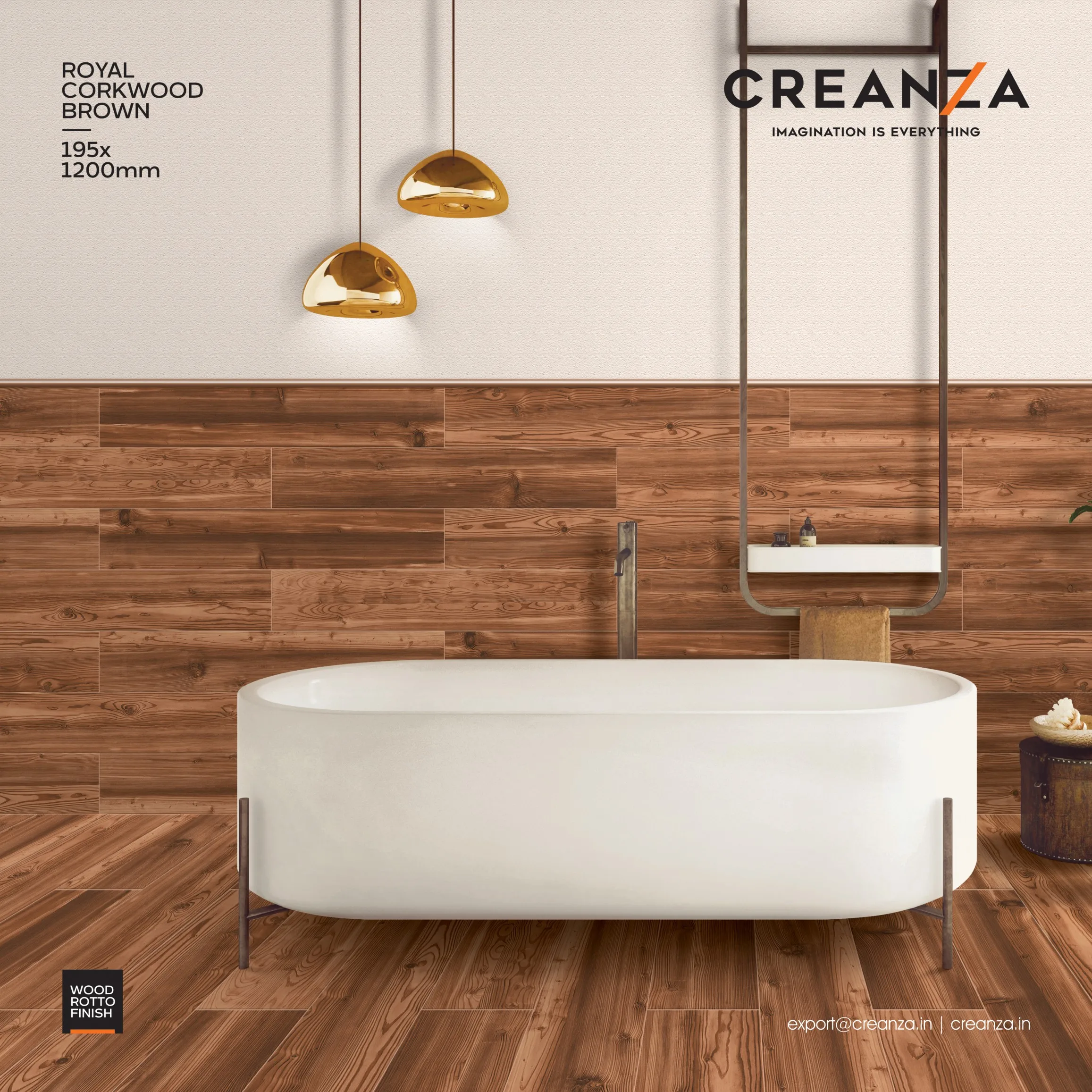 wood stripe porcelain tiles 195x1200 mm rotto finish high quality for wall and floor wooden plank