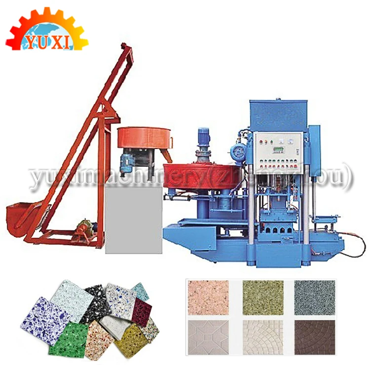 4.8 T Weight Automatic Ethiopia Hydraulic Press Machine For Terrazzo Tile