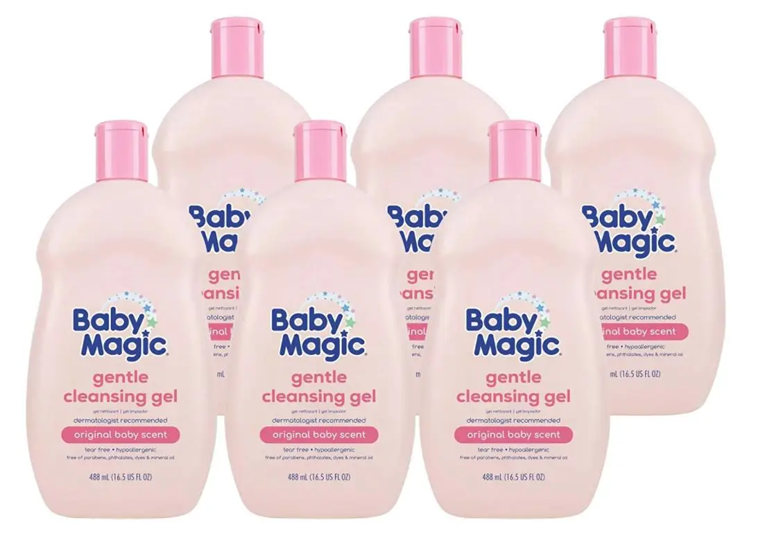 Baby Magic Gentle Cleansing Gel Camellia Oil & Marshmallow Root No Parabens Phthalates Sulfates Dyes 16.5oz (Case Pack of 6)