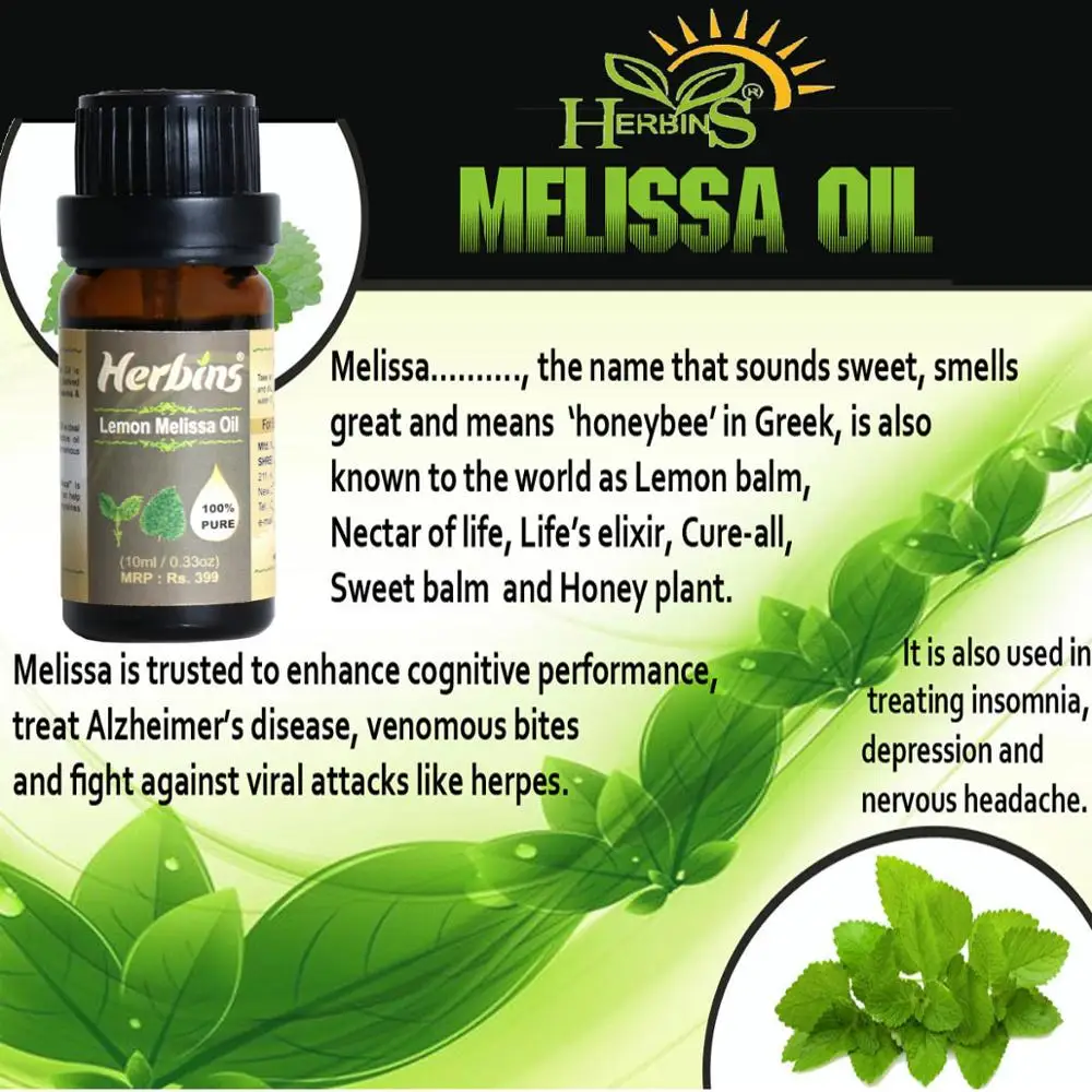 Organic Lemon Melissa Essential Oil