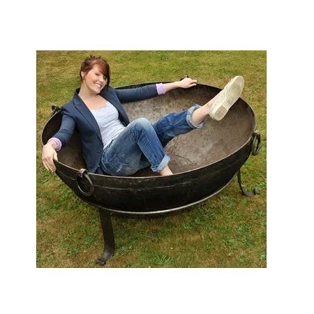  Big Iron Fire Pit Kadai Manufacturer in Home