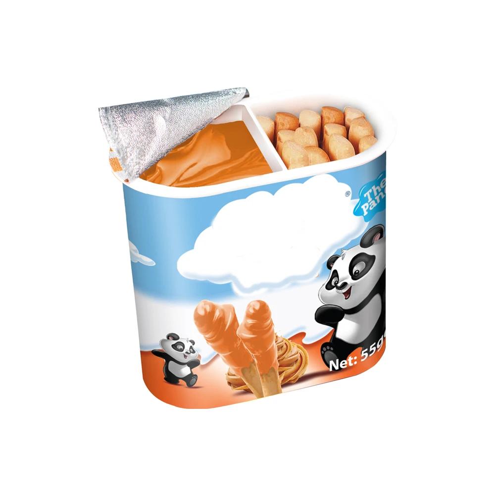 PRIVATE LABEL OEM CREAM CHOCOLATE WITH STICKS (COOKIE CREAM) 55 GR