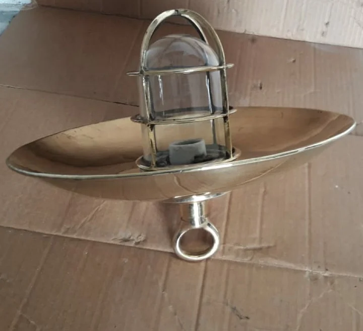 Nautical Ceiling Light Lamp Search Light Antique Brass Marine Decoration Items From Ship