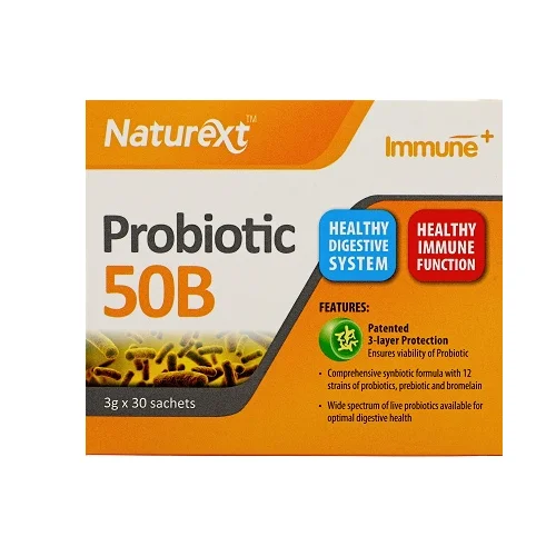 Naturext Probiotic 50B Powder With High Potency 50 Billion CFU 12 Strains Probiotic Serve As Dietary Fiber