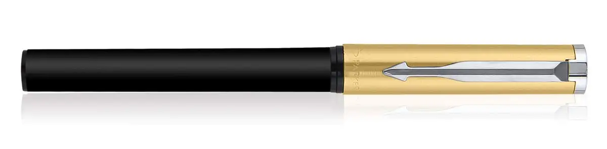 Premium rollerball pen gold finish color high quality plastic body parker rollerball pens custom logo promotional pens