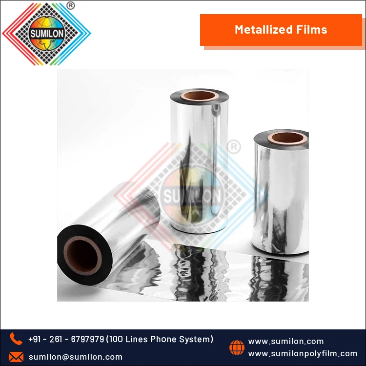 Durably Durable Chemically Coated Metallized Polyester Film Experts in Printing Coating Lamination Indian Vendor Food Packaging