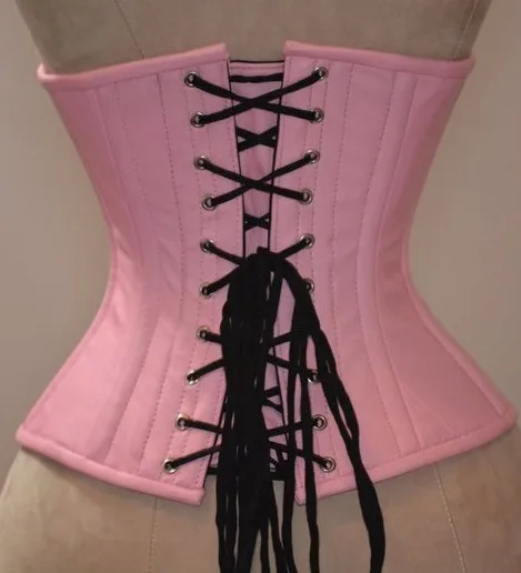 Розовый кожаный корсет для талии/утягивающий под грудью/Новый дизайн 2019 женские корсеты