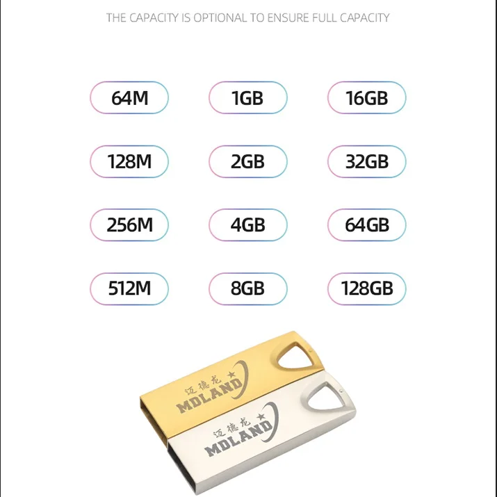  USB флеш-накопитель на заказ 32 ГБ 16 8 4 Гб USB2.0 3 0 водонепроницаемый металлический