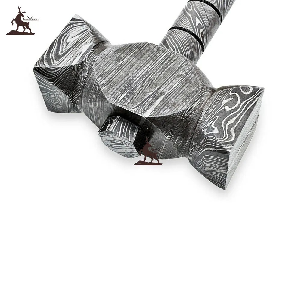 Hammer NEW CUSTOM HANDMADE DAMASCUS STEEL HAMMER IN TWIST PATTERN