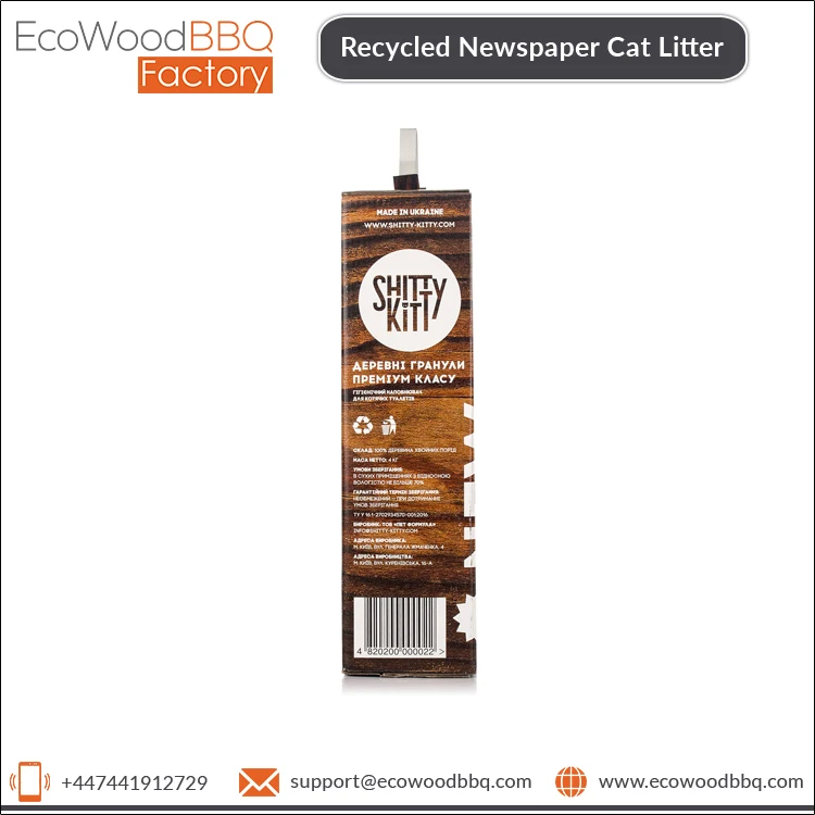 Superb Quality Eco Friendly Granulated Shape Biodegradable Recycled Newspaper Cat Litter