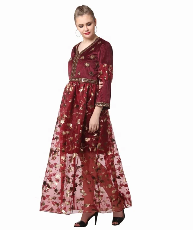 Handmade Indian Vintage Style High Quality Women Casual Long Dress Maxi Long Dresses Female