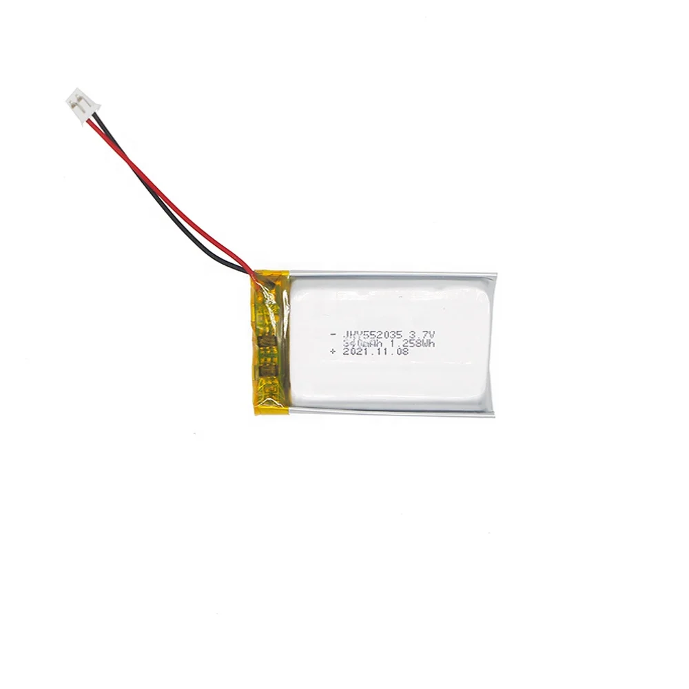Factory Made JHY practical polymer 552035 3.7V 340mAh Camera battery Digital battery