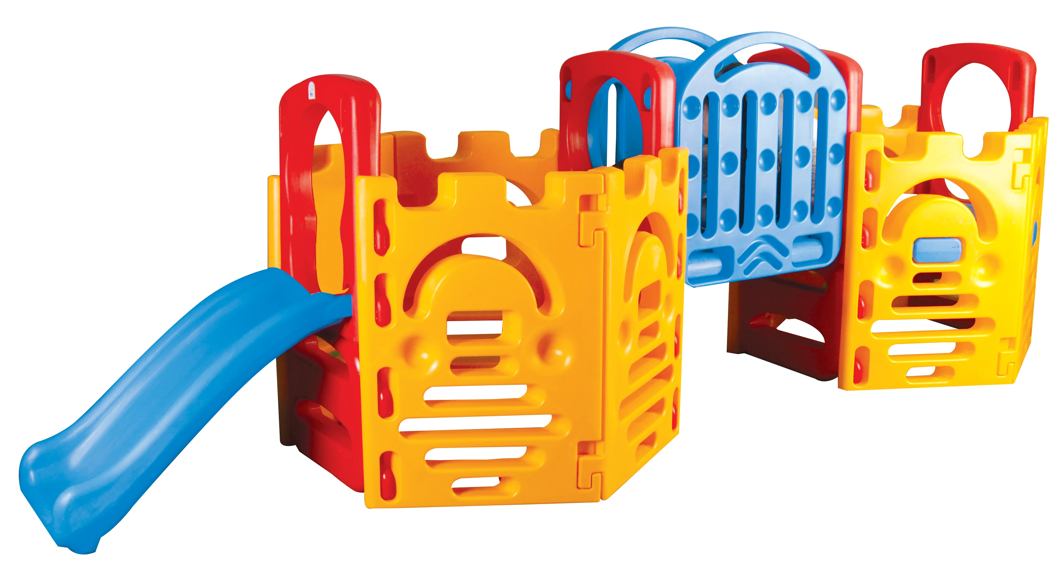 Playhouse For Toddliers Optional With Swing and  Hoop Set,Plastic Outdoor Playground for Kids - Children