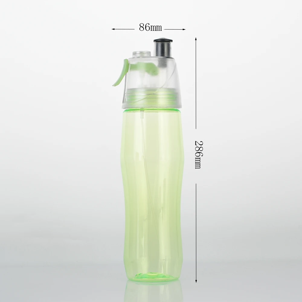  700 мл одностенная BPA бесплатно Творческий двойного назначения из переработанного пластика плотная распыления воды бутылки Точная бутылка Брызга тумана
