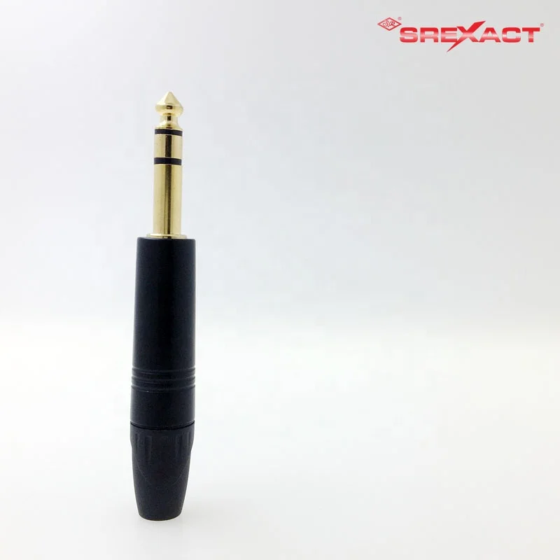 1/4 TRS 6.35mm stereo phone plug speaker connector