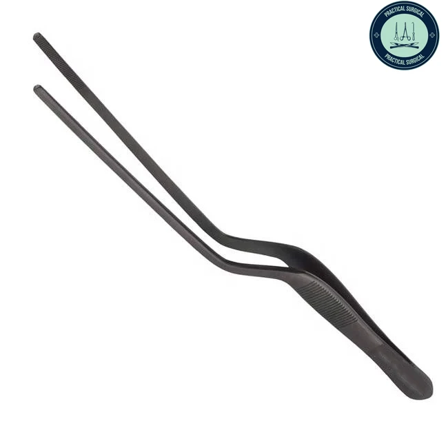 Chef Tweezers 20 cm Double Curved Regular Stainless Steel High Quality Kitchen Tweezers