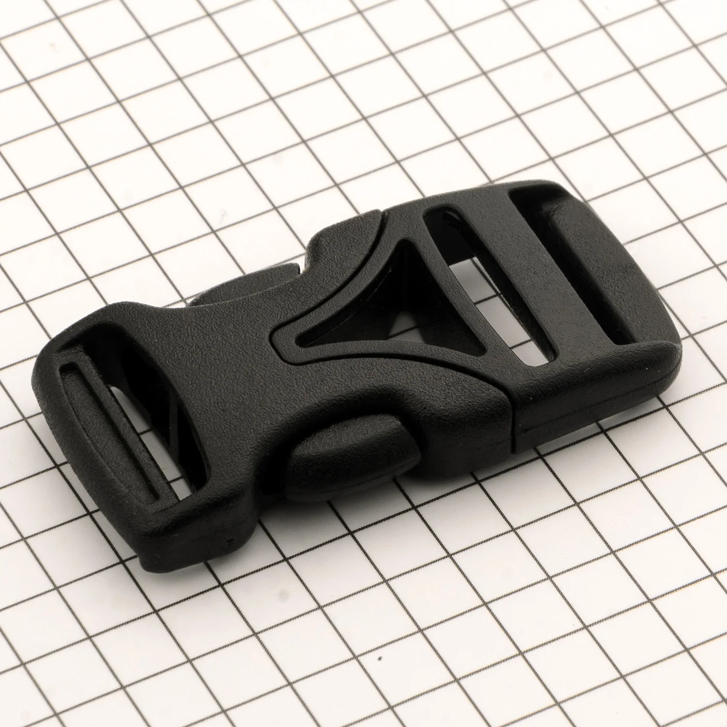 ABS Plastic 15 mm Adjustable Double Sided Quick Release Two Sectional Snap Fastener Clasp Buckle For Bag