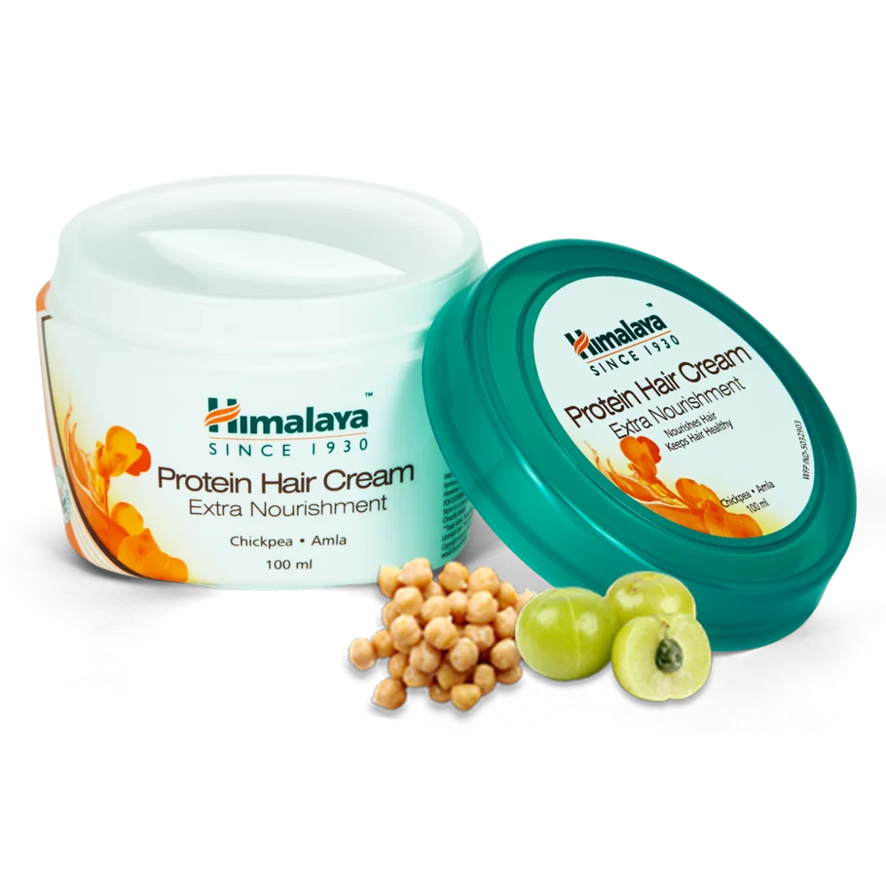 Himalaya Herbal Protein Hair Cream Soft and Smooth Styling Lotion for All Hair Types for Curly Dry Frizzy Fine Hair