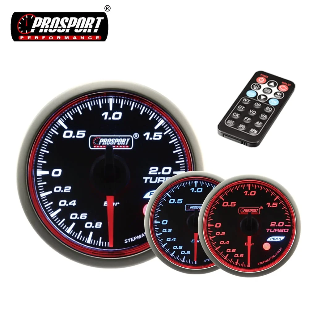 УФ-фильтр 52 мм с се Красный кольцо светодиодный дисплей дымчатые линзы Швейцарский шаговый двигатель метр boost 3 вида цветов подсветки WRC серии автомобиля