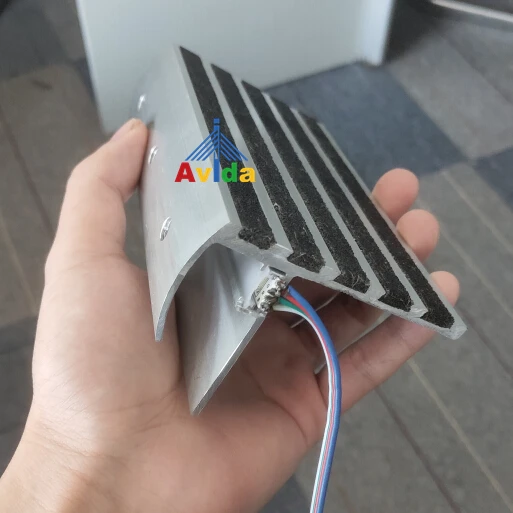 Abrasive Photoluminescent Stair Tread Lights LED Step Nosing for Office