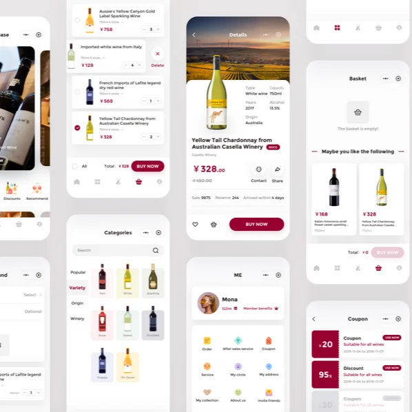 Top WIne Delivery App Design