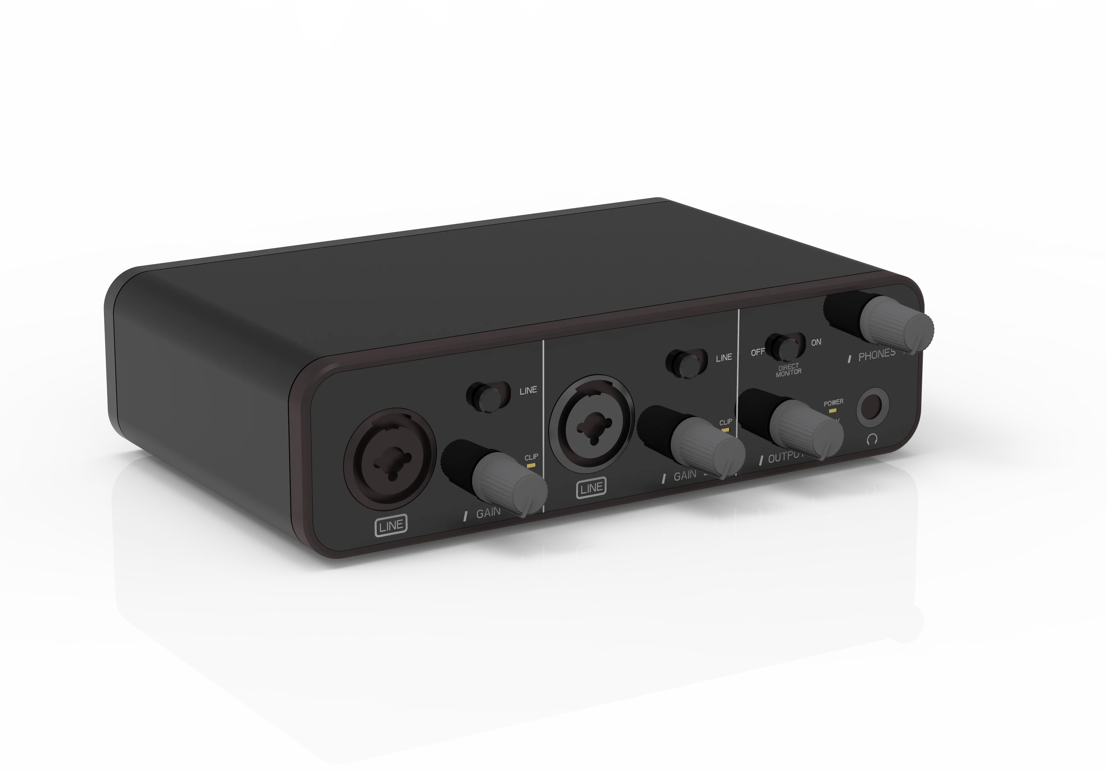True Stereo Sound Card High definition recording Audio interface with MIDI function