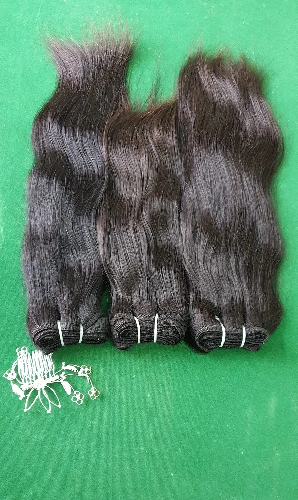 Direct Indian hair supplier Raw Unprocessed Virgin Indian Hair
