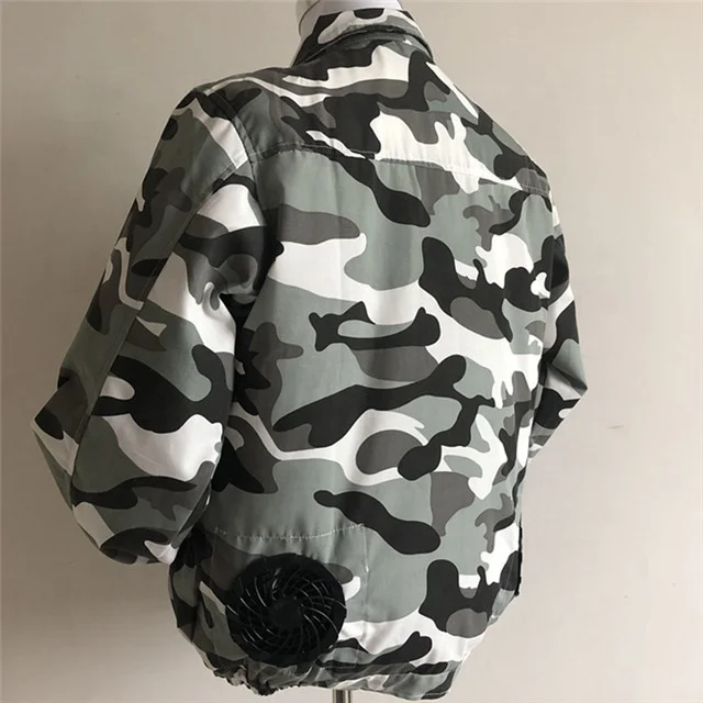 Camouflage Color 7.4v battery with fan summer cooling fan jacket