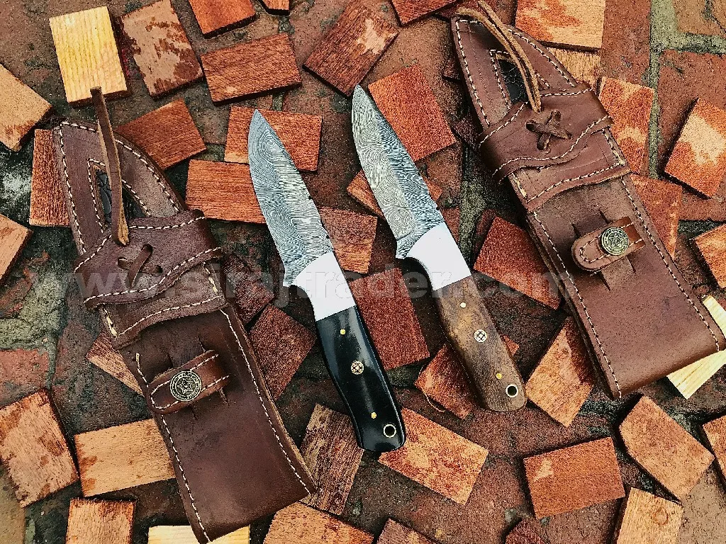 Рукоятка ножа из дамасской стали ручной работы деревянный буферный гудок набор