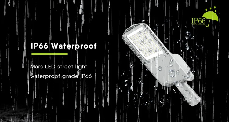 High quality wholesale TypeII TypeIII 12000LM 3000K 5700K IP66 Natural air cooling 80W Mars LED Street Light for area lighting